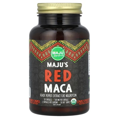 Maju Superfoods Maju's Red Maca, 120 Capsules