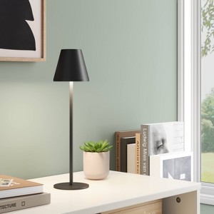 Portable Cordless Table Lamp with Rechargeable Battery (Includes LED Light Bulb) - Room Essentials™ - 1 of 4