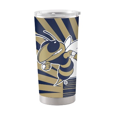 NCAA Georgia Tech Yellow Jackets 20oz Mascot Stainless Steel Tumbler: Portable Drinkware