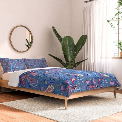 Deny Designs Pimlada Phuapradit Tiny Paisleys King Comforter and Sham Set (2-3pc Set)